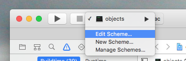 Xcode Scheme